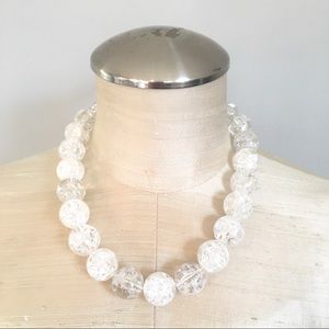 Lucite beaded necklace